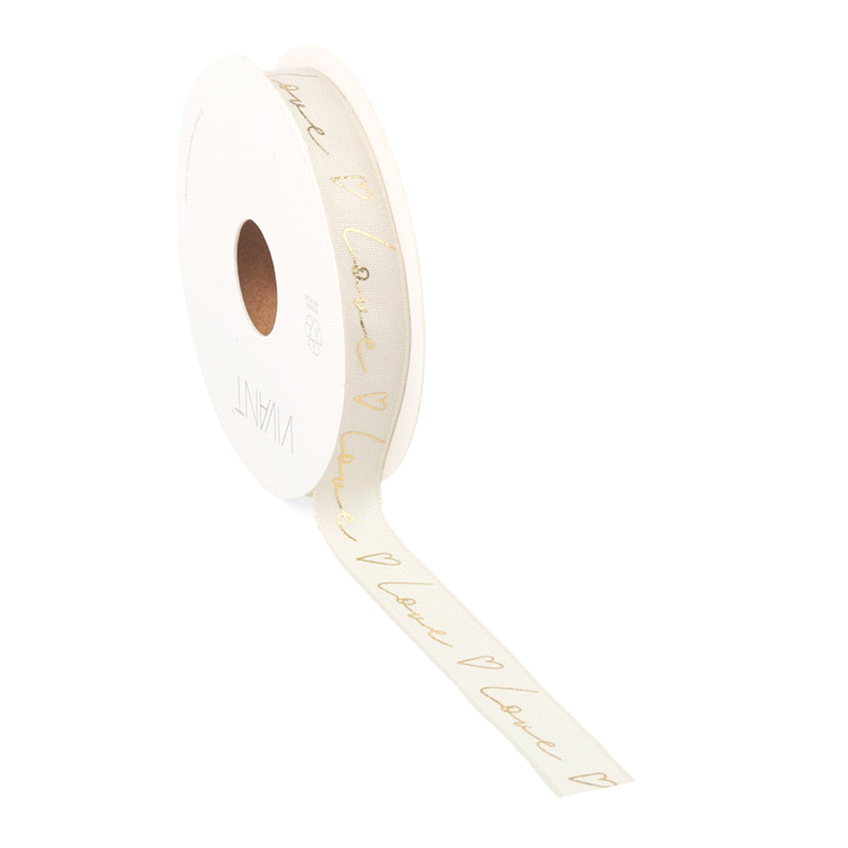 Nastro love written crema 15mm x 15mt. 